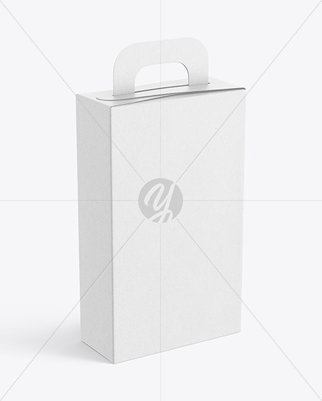 Kraft Paper Box with Handle Mockup