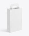 Kraft Paper Box with Handle Mockup
