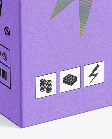 Kraft Paper Box with Handle Mockup