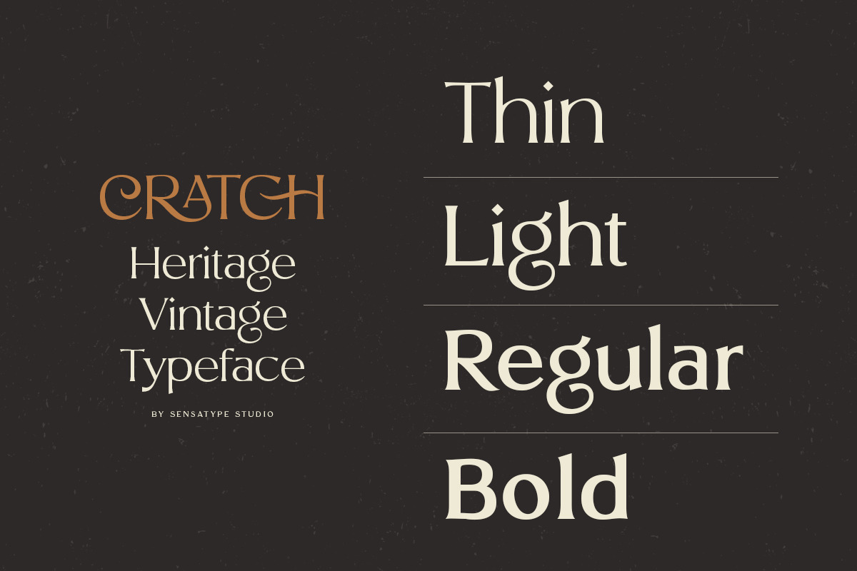 CRATCH - Heritage Vintage Typeface