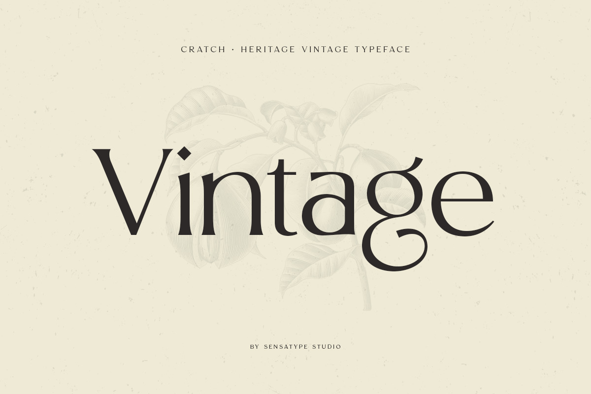 CRATCH - Heritage Vintage Typeface