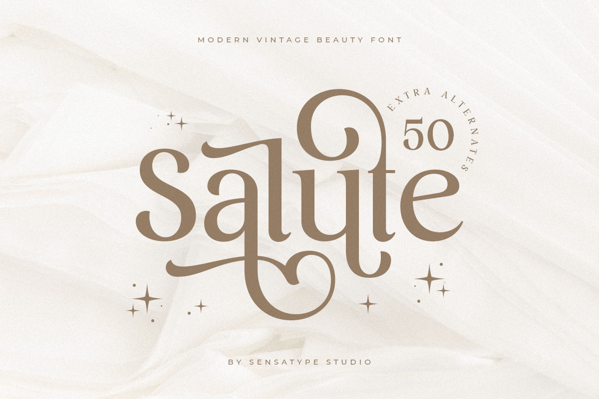 Salute - Modern Vintage Beauty Font