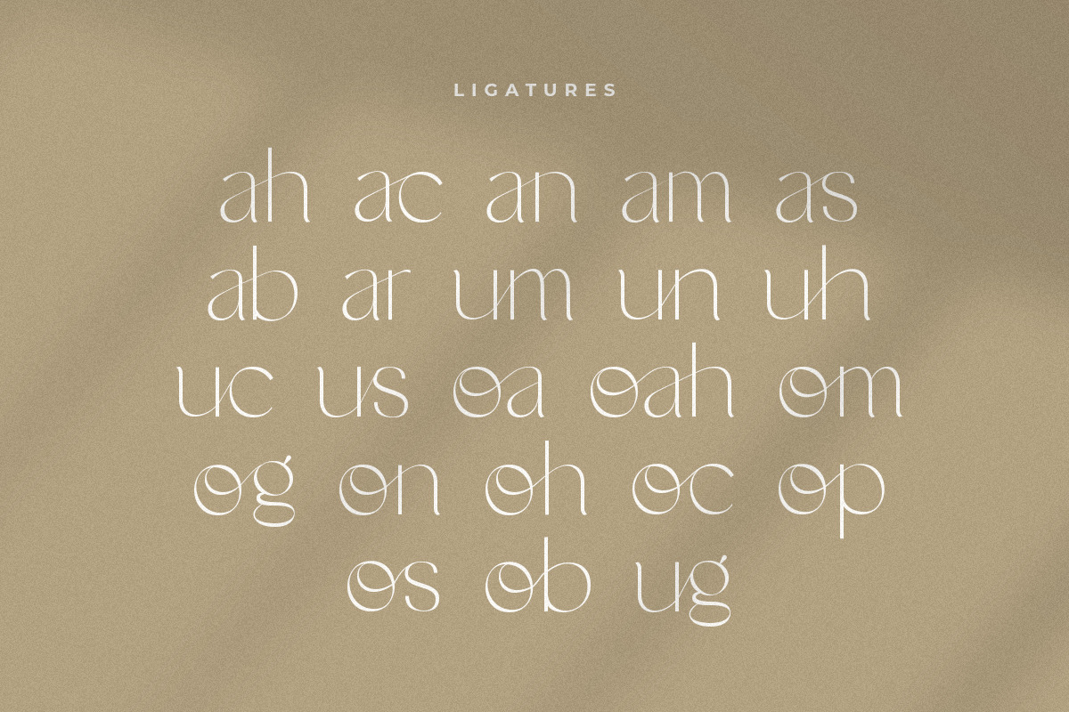 Noah – Elegant Ligature Font Noah – Elegant Ligature Font