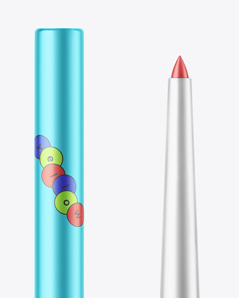 Matte Metallic Lip Liner Mockup