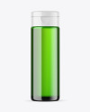 Green Glass Cosmetic Bottle Mockup