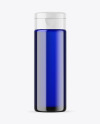 Blue Glass Cosmetic Bottle Mockup
