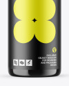Dark Amber Glass Cosmetic Bottle Mockup