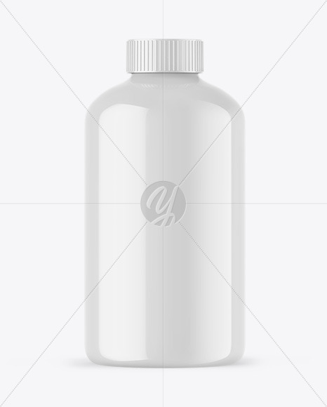 Glossy Essential Oil Bottle Mockup