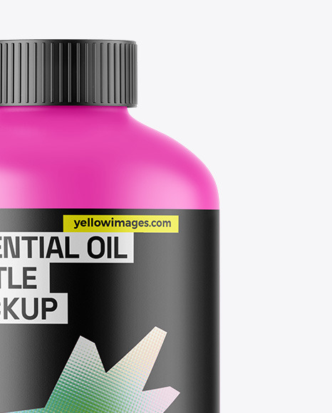 Matte Essential Oil Bottle Mockup