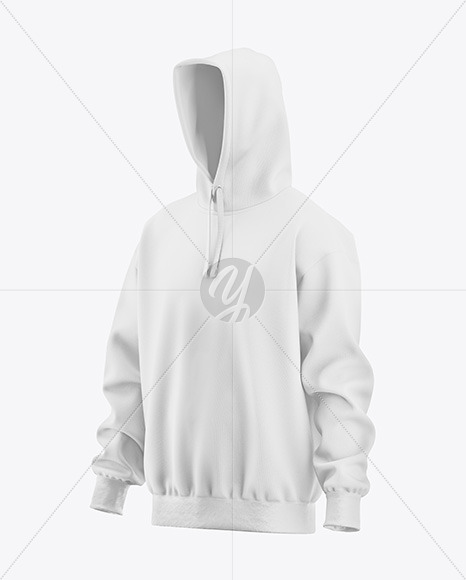 Oversize Hoodie Mockup - Half Side View