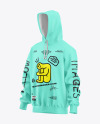 Oversize Hoodie Mockup - Half Side View