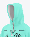 Oversize Hoodie Mockup - Half Side View