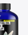 Blue Glass Essential Oil Bottle Mockup