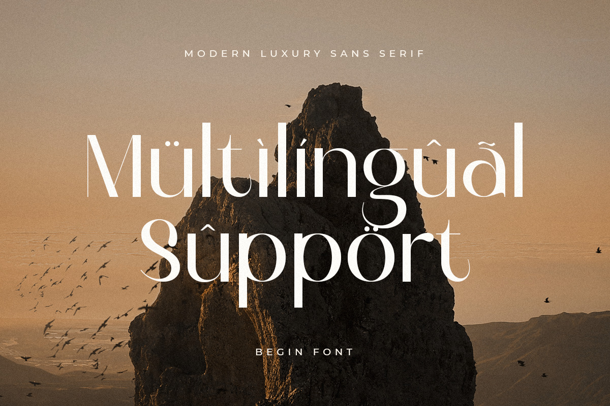 Begin - Modern Luxury Sans Serif Begin - Modern Luxury Sans Serif