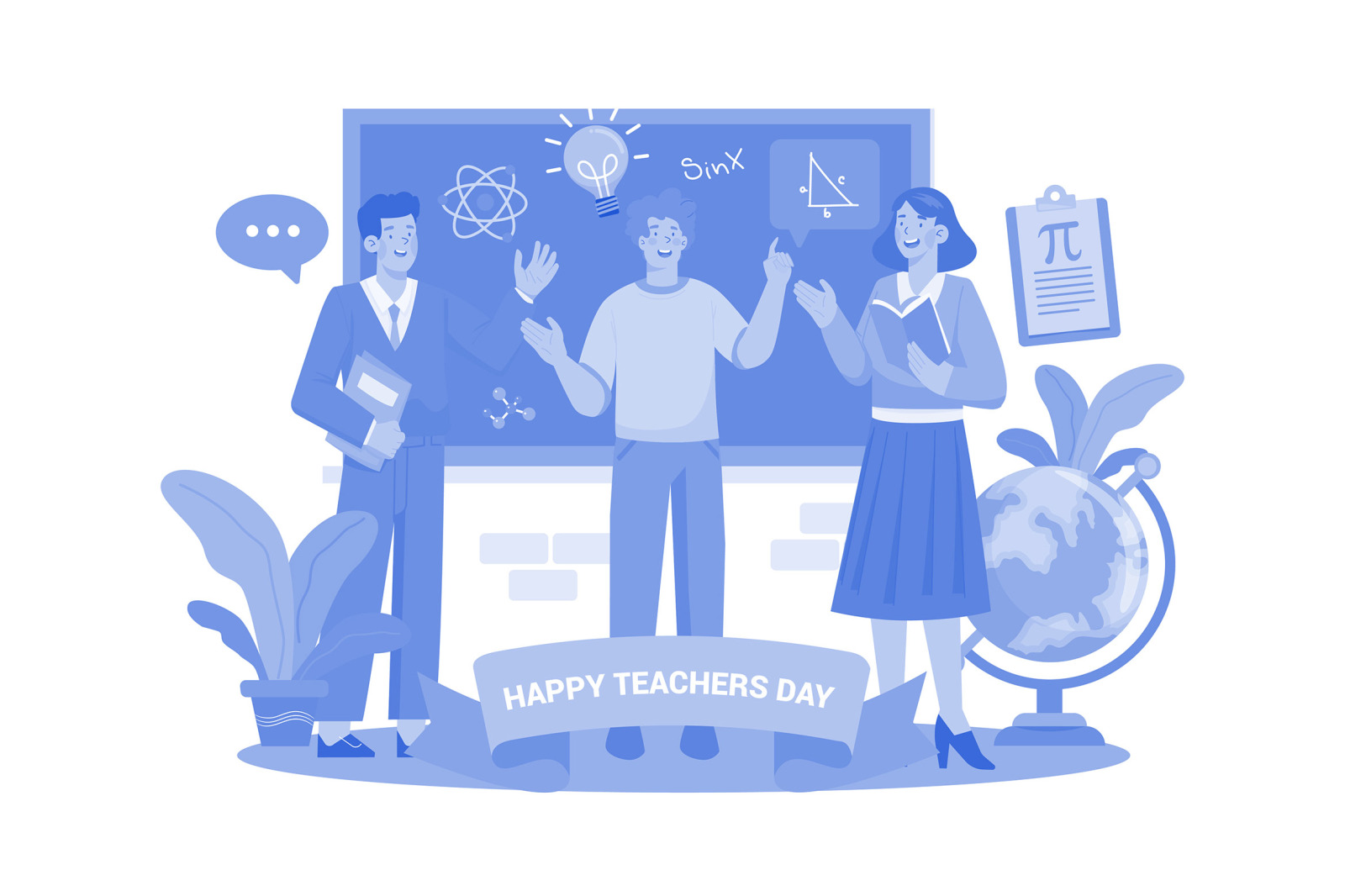 M602_Teacher&#039;s Day Illustration Pack