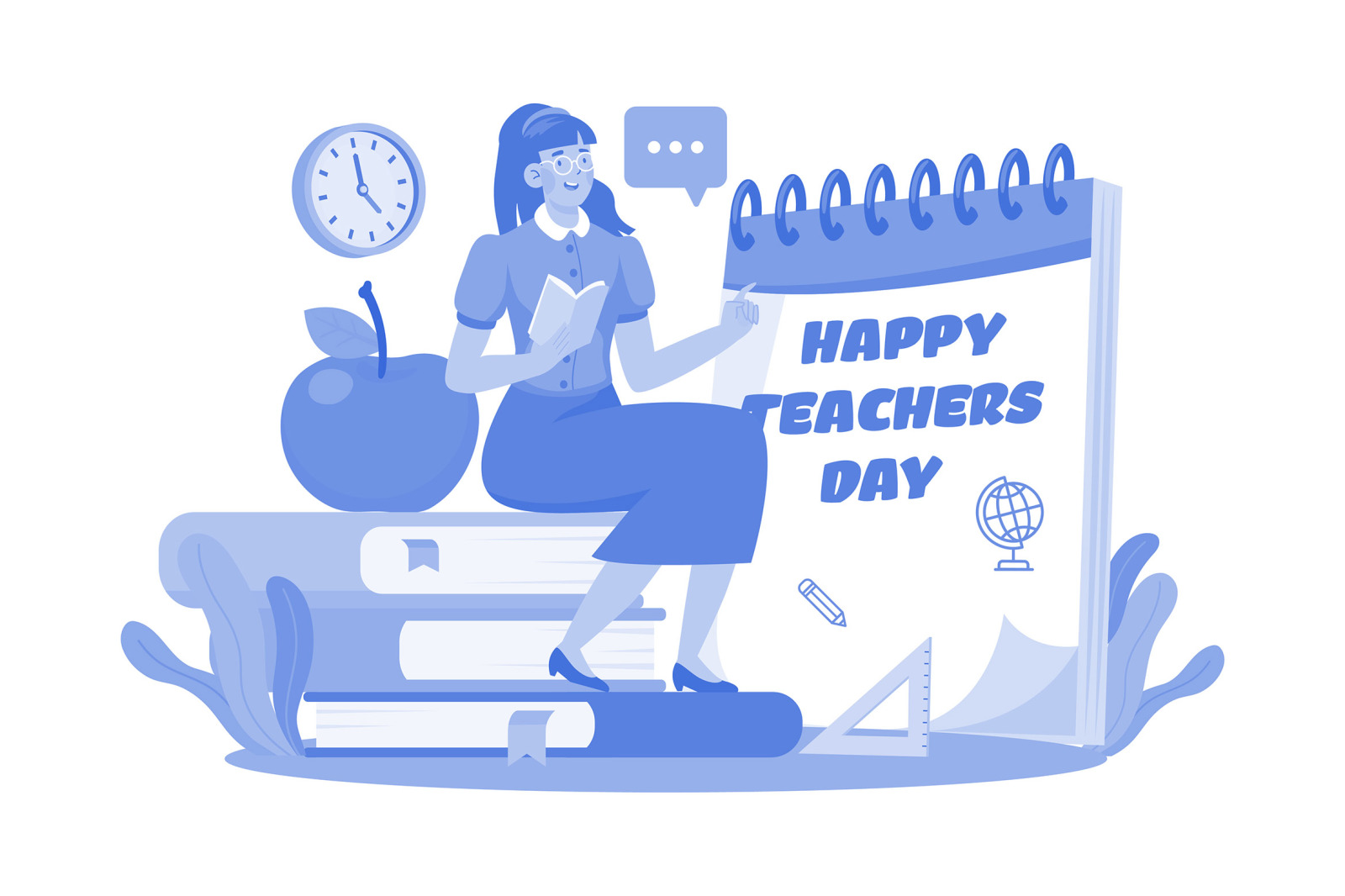 M602_Teacher&#039;s Day Illustration Pack