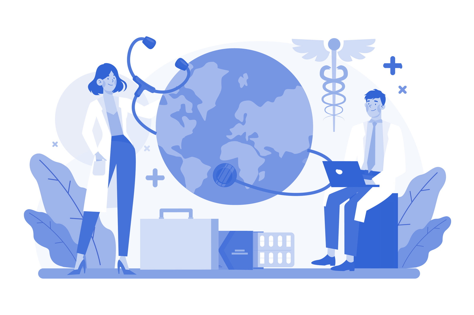 M604_World Health Day Illustration Pack