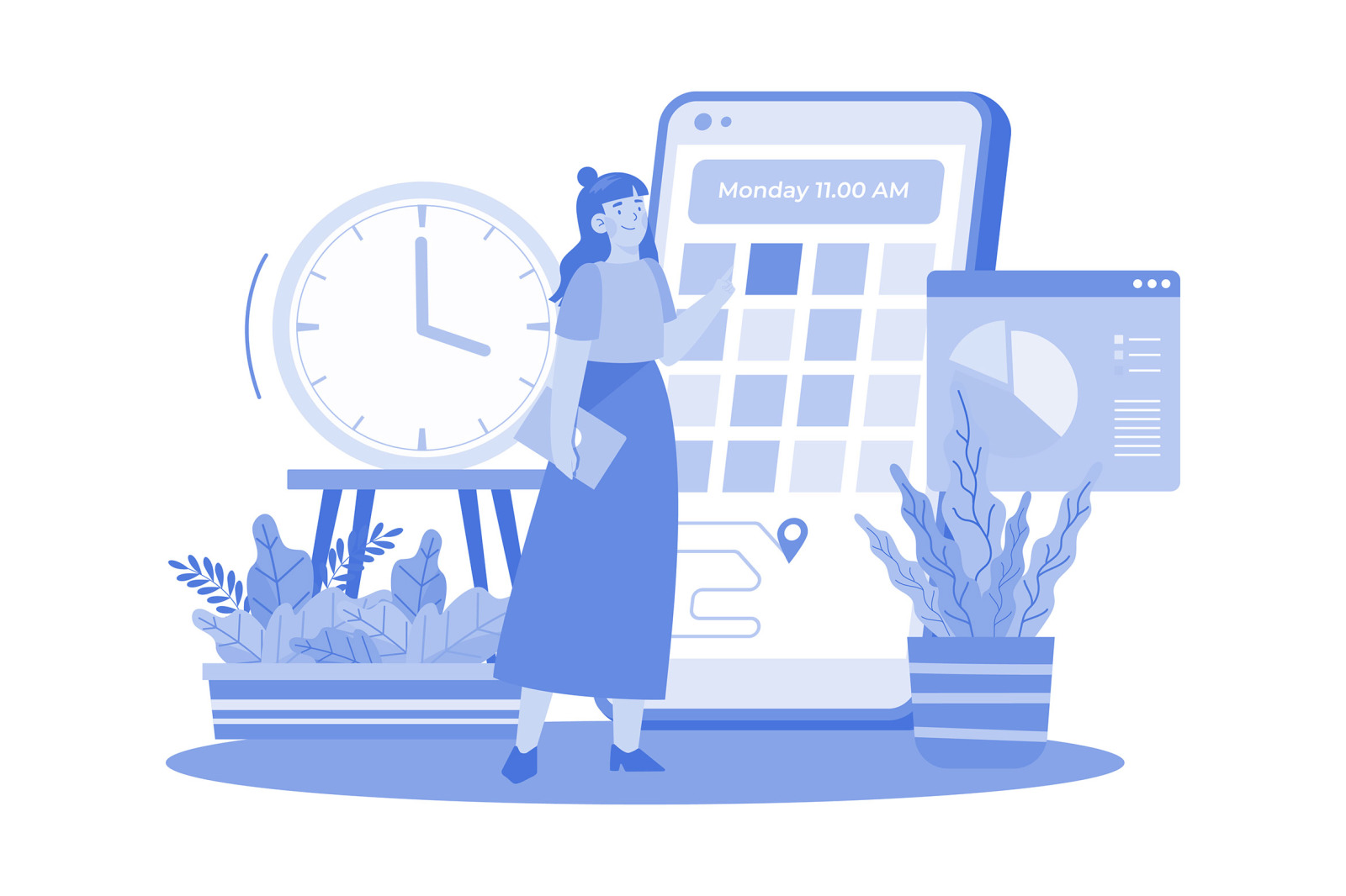 M605_Appointment Scheduling Illustration Pack