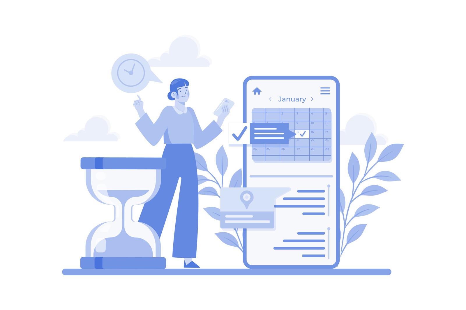 M605_Appointment Scheduling Illustration Pack M605_Appointment Scheduling Illustration Pack
