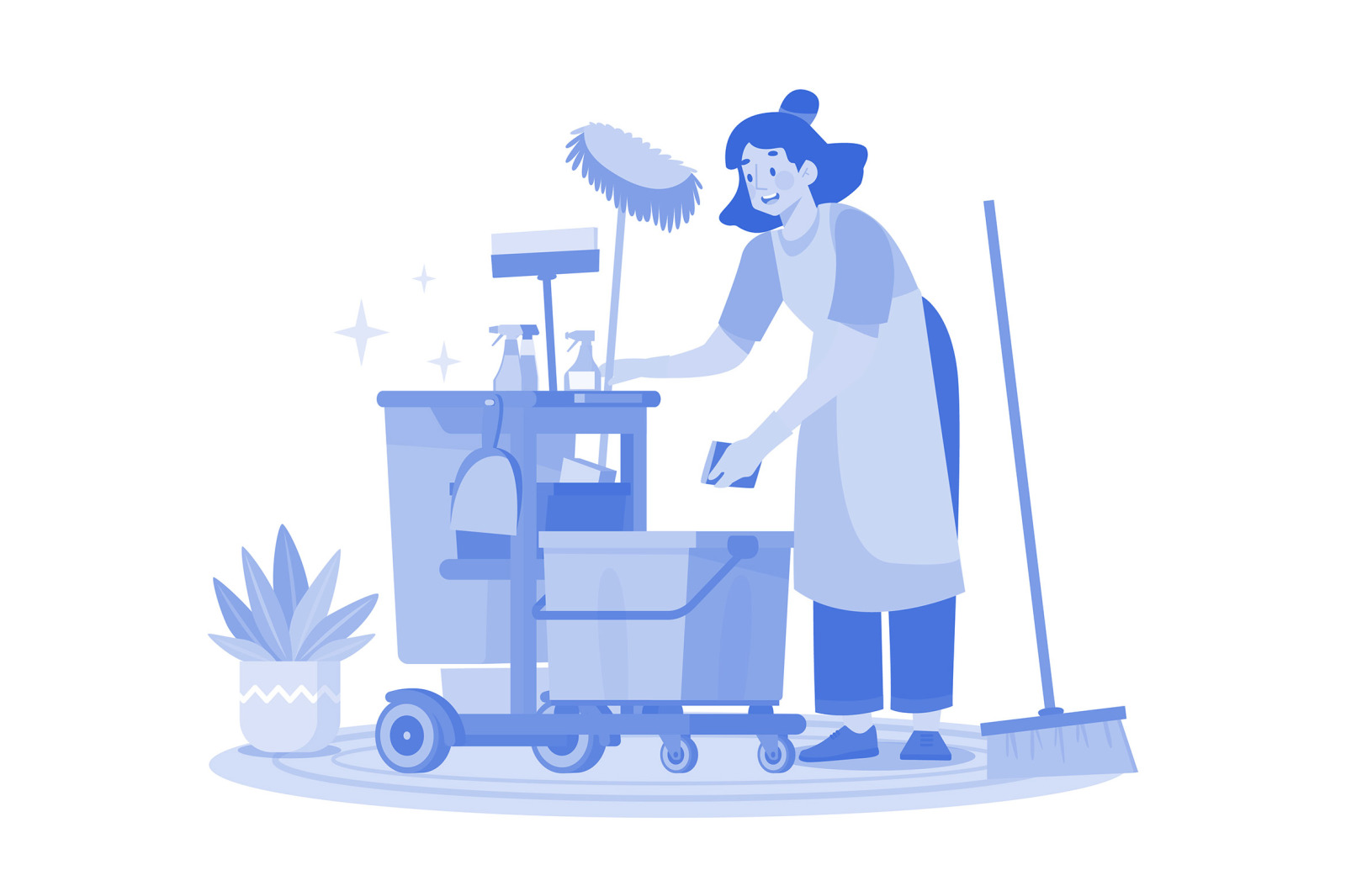 M606_Cleaning Services Illustration Pack