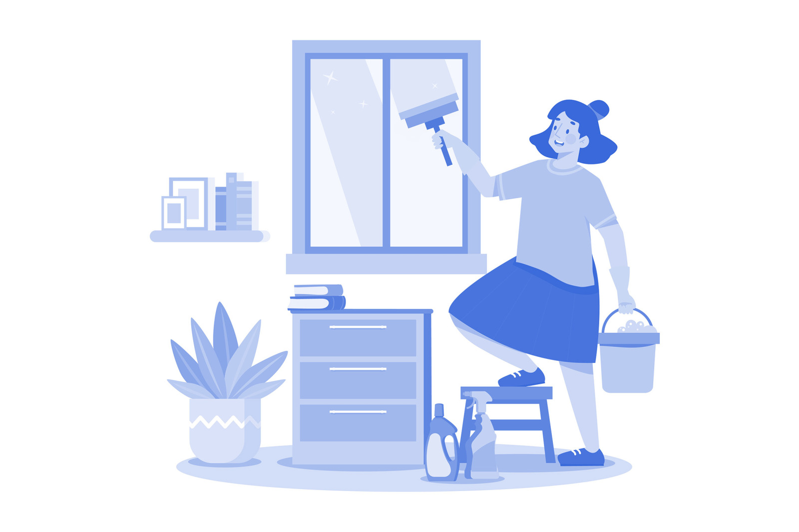 M606_Cleaning Services Illustration Pack