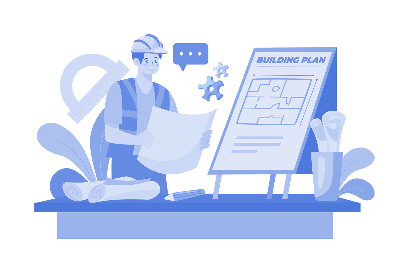 M607_Construction Services Illustration Pack M607_Construction Services Illustration Pack