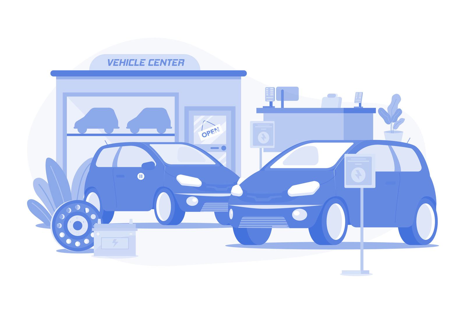 M608_Electronic Vehicle Illustration Pack M608_Electronic Vehicle Illustration Pack