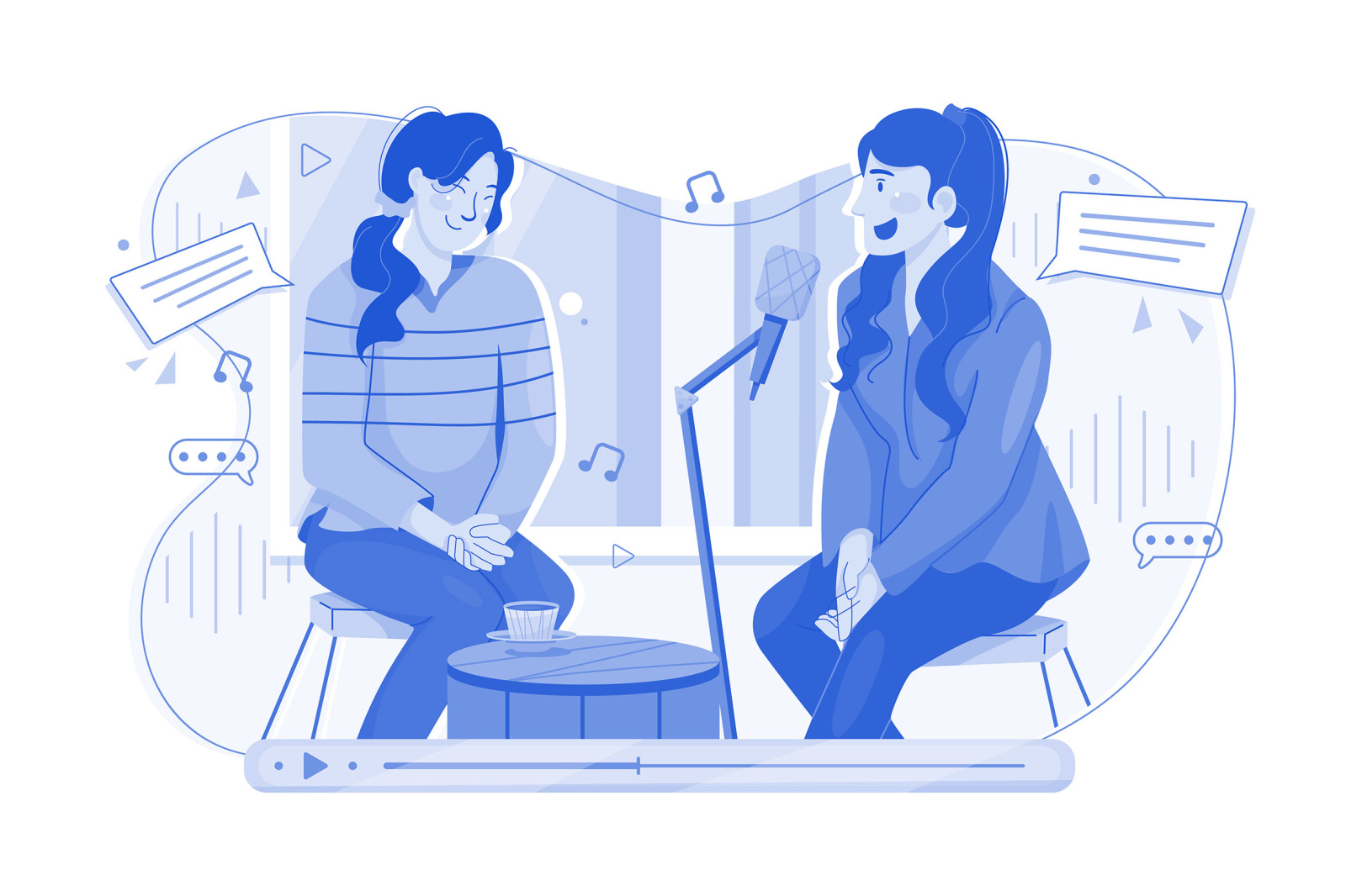 M611_Live Podcast Illustration Pack M611_Live Podcast Illustration Pack