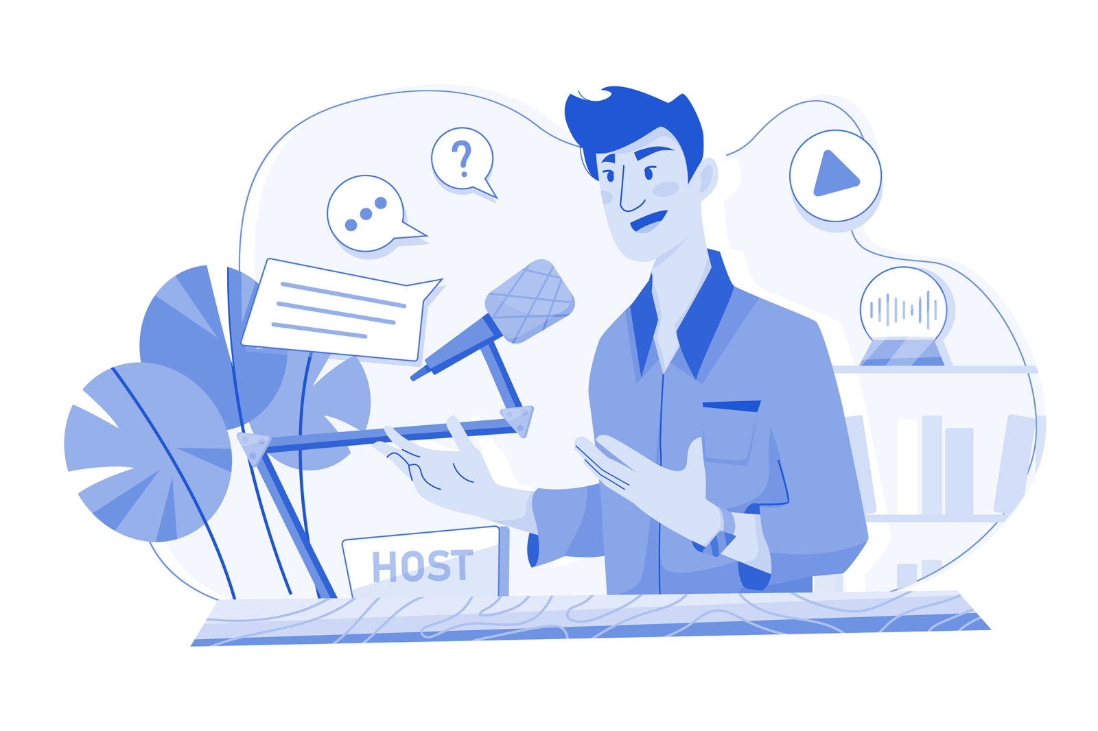 M611_Live Podcast Illustration Pack