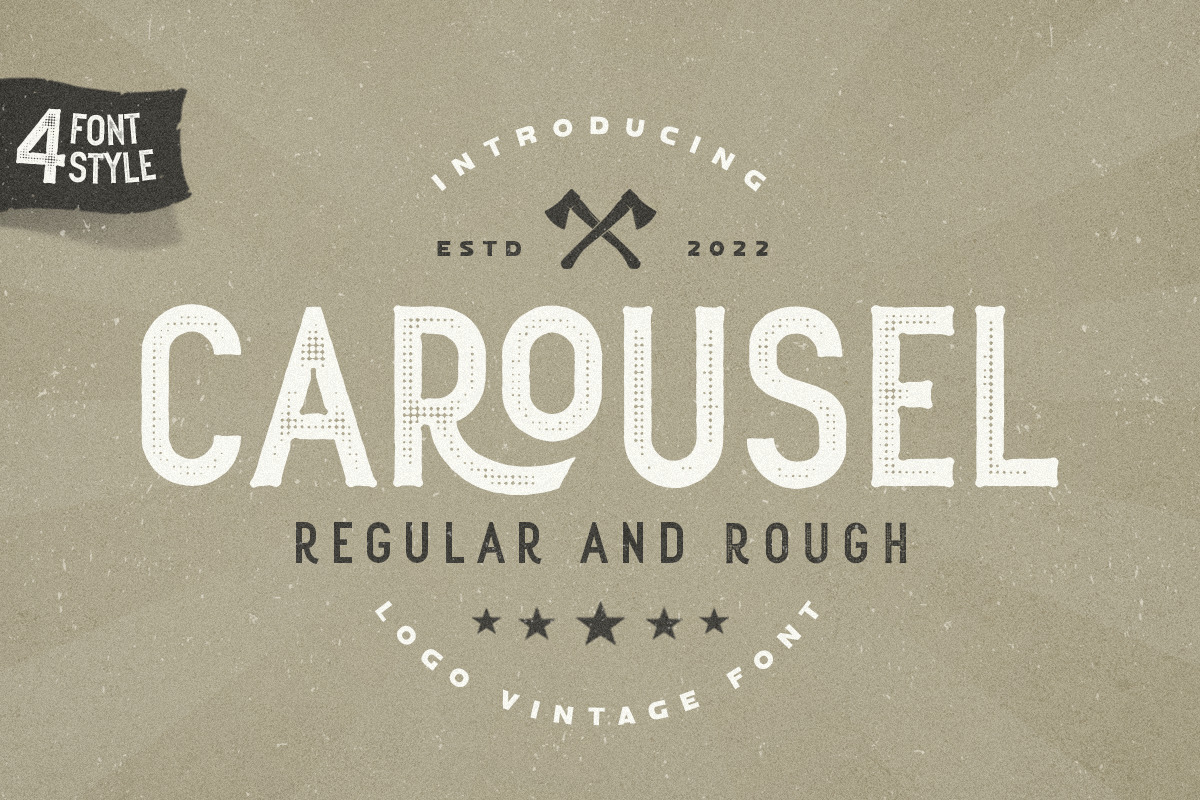 Carousel - Logo Vintage Display Font