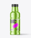 Metallic Bottle with Plastic Screw Cap Mockup
