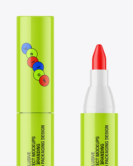 Glossy Lip Liner Mockup