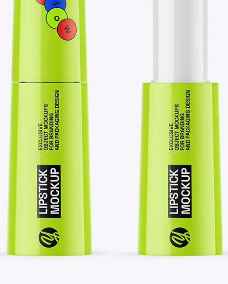 Glossy Lipstick Mockup