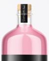 Clear Glass Gin Bottle Mockup