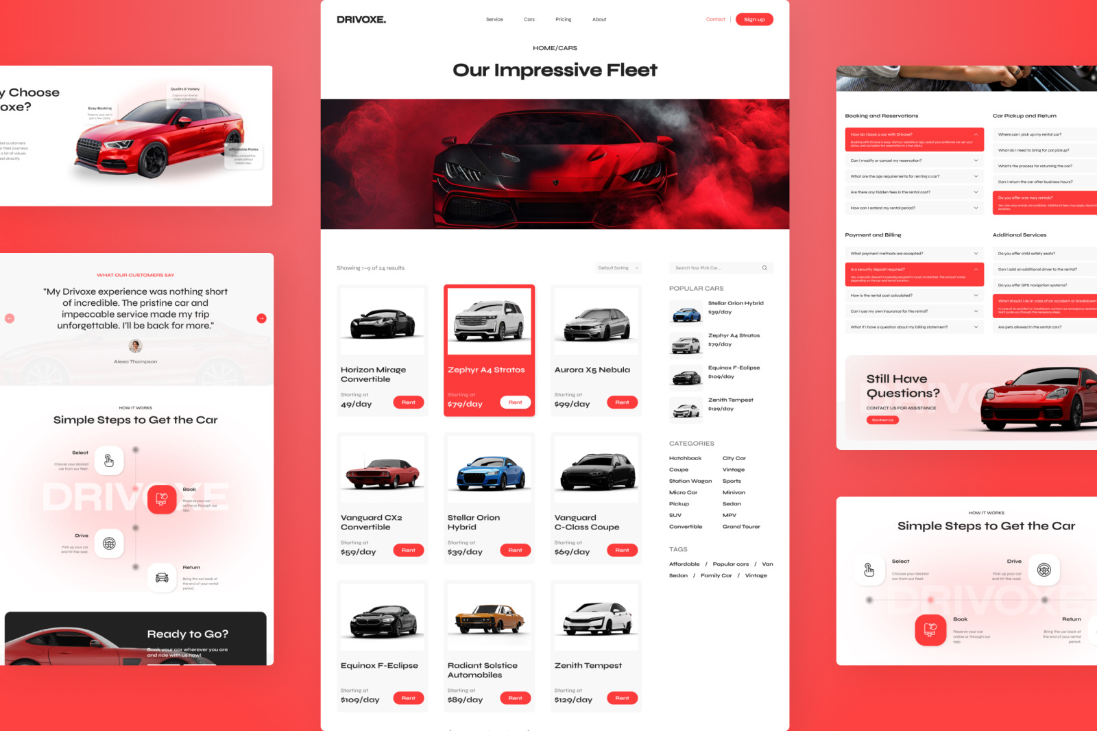 Drivoxe - Car Rental Website