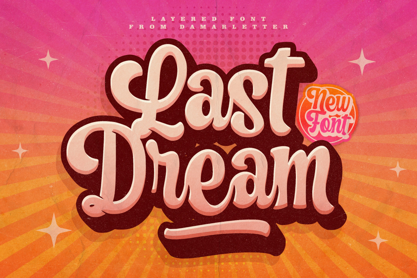 Last Dream – Layered Font