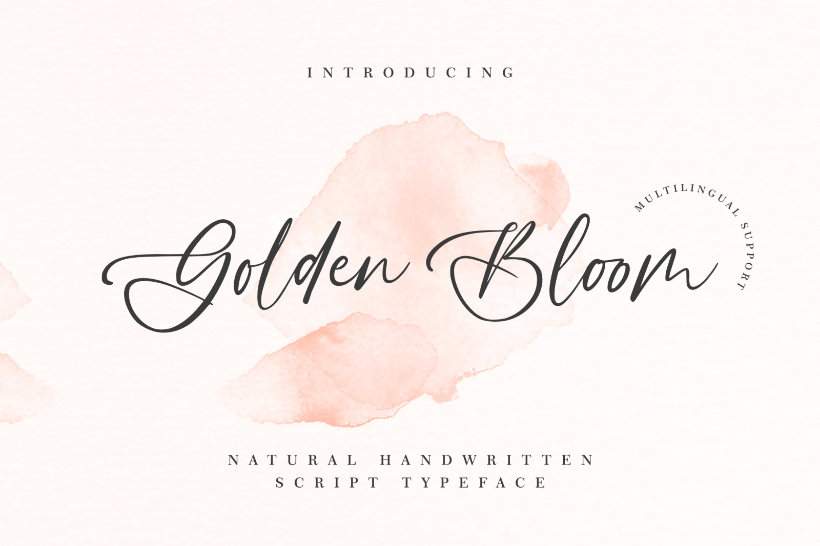 Golden Bloom – Natural Handwritten Script Typeface