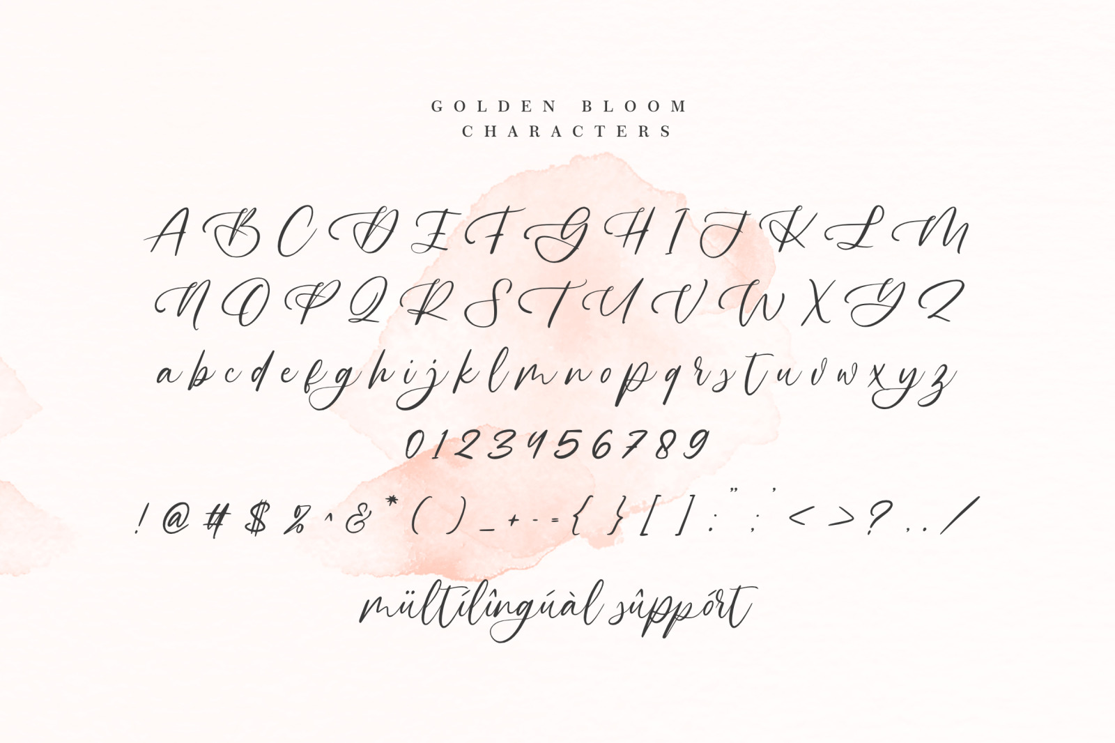 Golden Bloom – Natural Handwritten Script Typeface