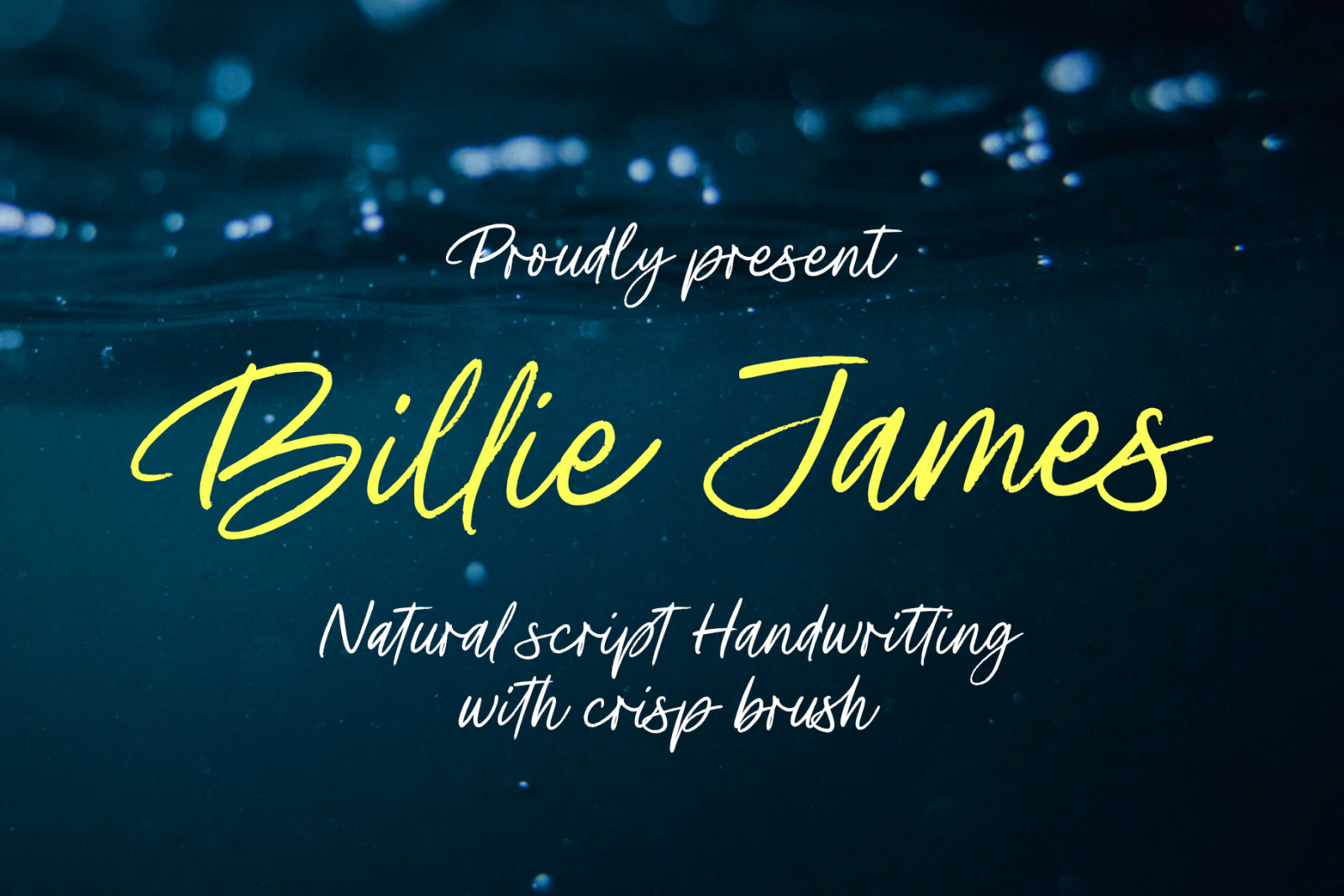 Billie James Handwriting brush script