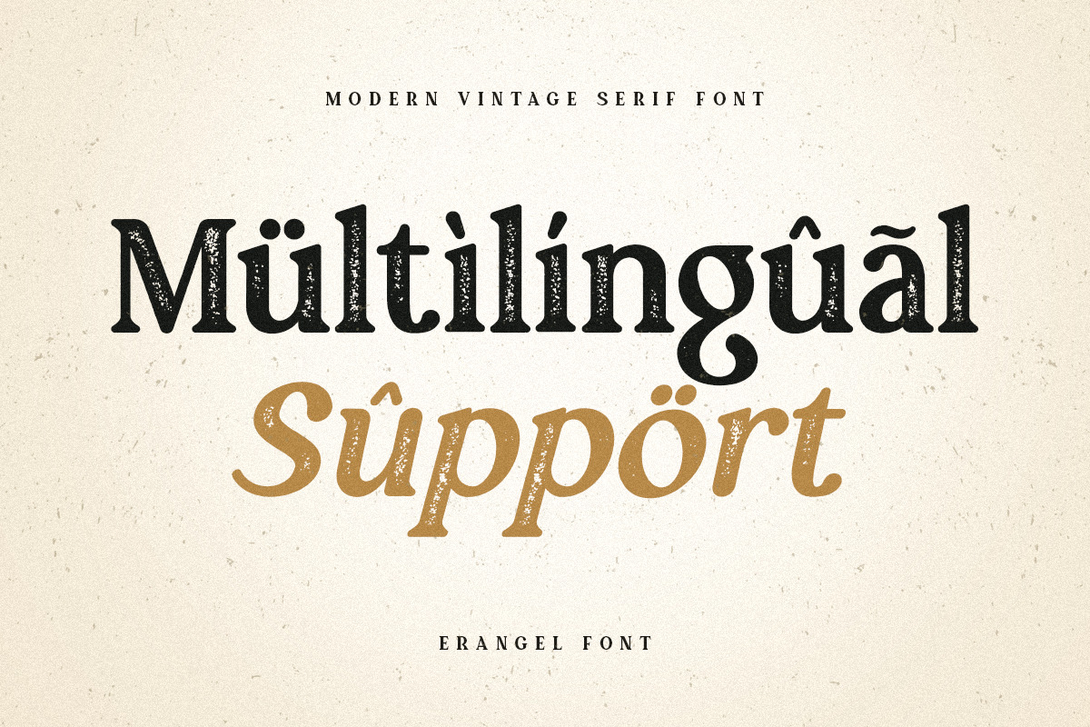 Erangel – Modern Vintage Serif Font