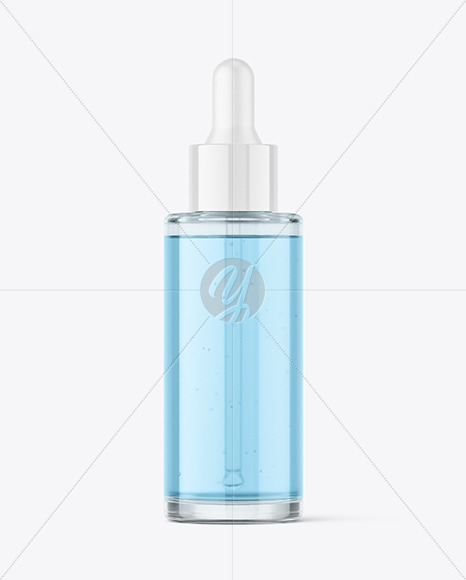 Clear Glass Dropper Bottle Mockup