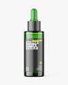 Green Glass Dropper Bottle Mockup