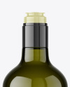 500ml Green Glass Olive Oil Bottle Mockup