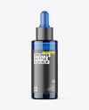 Blue Glass Dropper Bottle Mockup