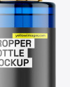 Blue Glass Dropper Bottle Mockup