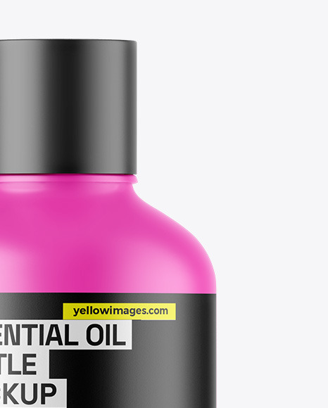 Matte Essential Oil Bottle Mockup