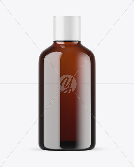 Amber Glass Essential Oil Bottle Mockup