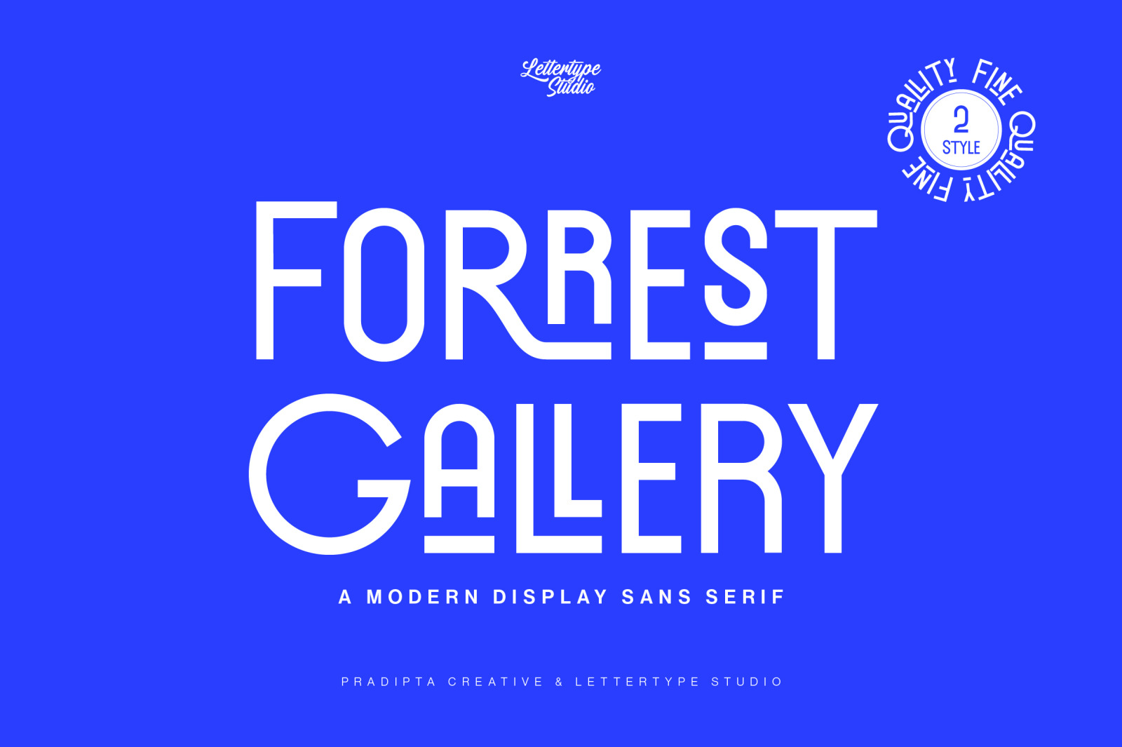 Forrest Gallery Modern Display Font Forrest Gallery Modern Display Font