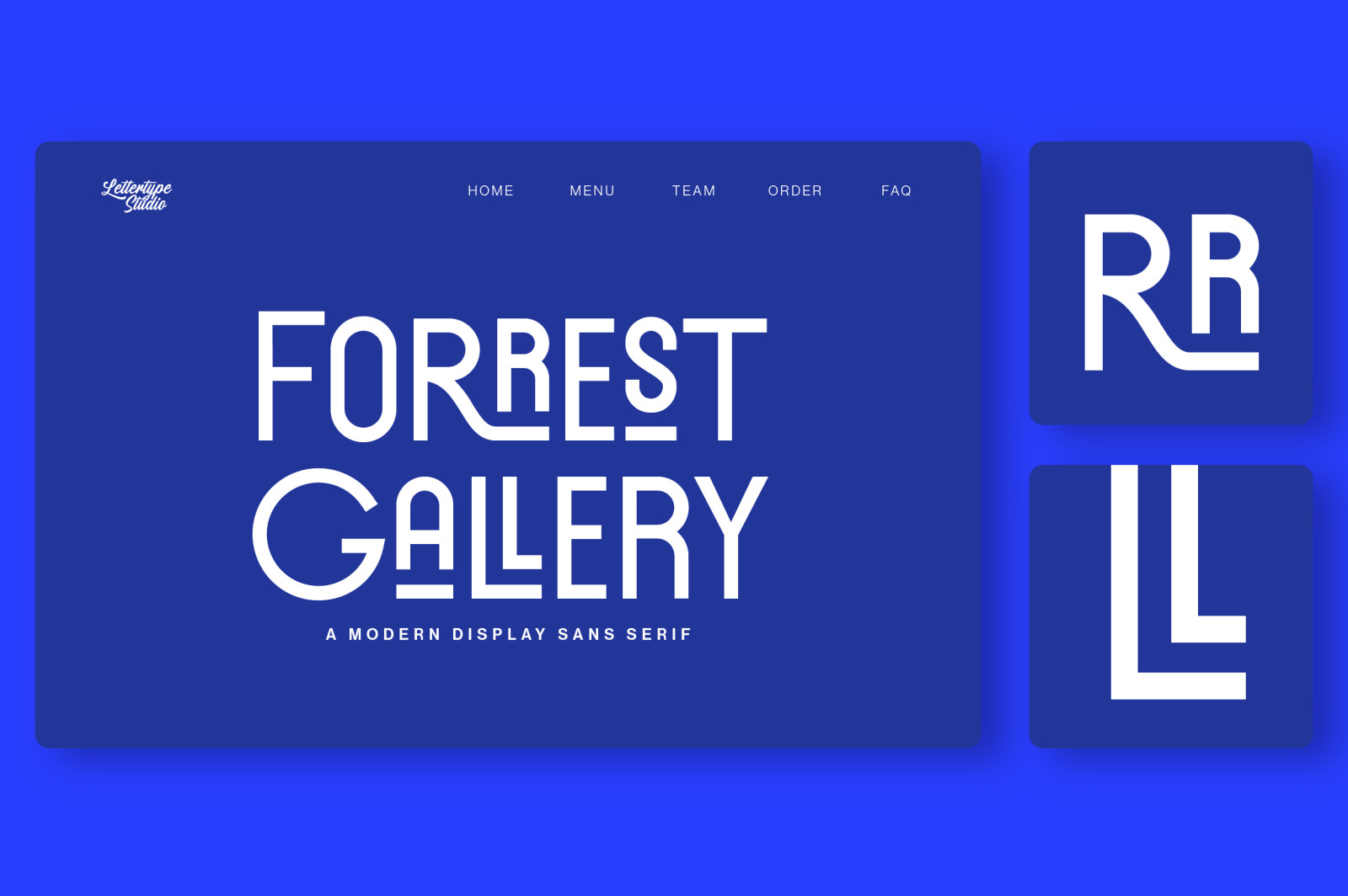 Forrest Gallery Modern Display Font