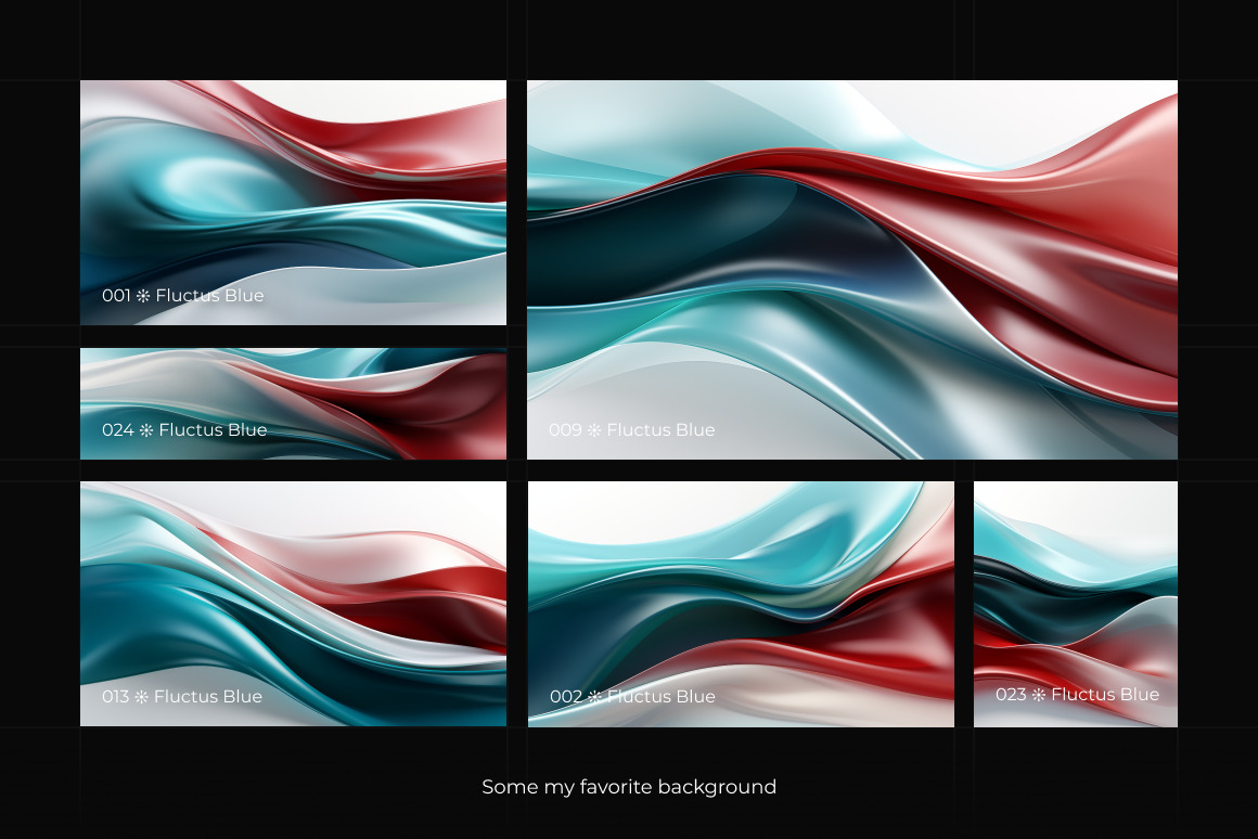 Fluctus Blue ❊ Background Set Fluctus Blue ❊ Background Set